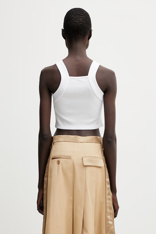 Îmbrăcăminte WRSTBHVR Anitra crop top damski W1525SB.2950 alb