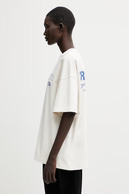 WRSTBHVR Studio V13 t-shirt βαμβακερό γυναικείο U1026TT.3440 μπεζ SS26