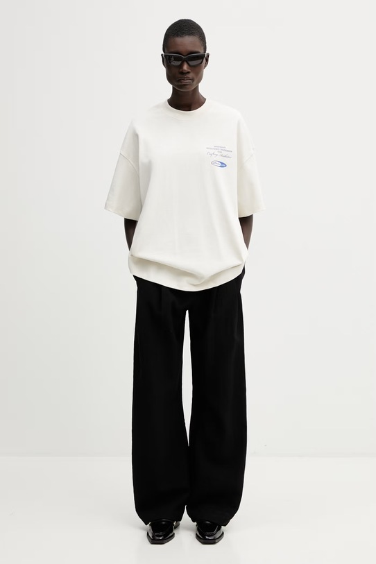 WRSTBHVR Studio V13 t-shirt cotton Women's U1026TT.3440 beige