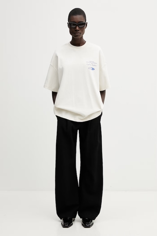 WRSTBHVR Studio V13 t-shirt cotton Women's U1026TT.3440 beige