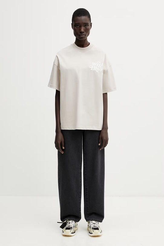 WRSTBHVR Reen V2 t-shirt cotton Women's U1026TT.3460 beige