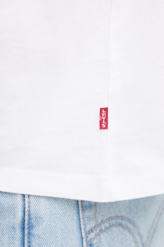 Levi's T-shirt basic damski bawełniany GR T2 PERFECT TEE 005GV.0024 biały