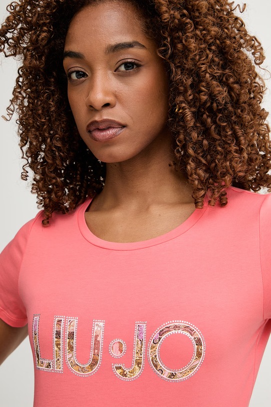 Liu Jo kratka majica ženska roza VA6169.JS003