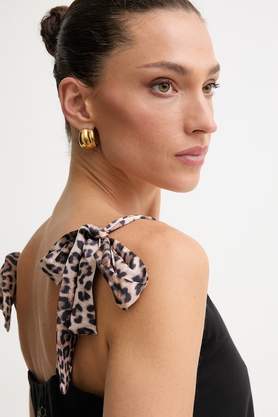 Liu Jo top damski z wiskozy czarny VA6114.JS360