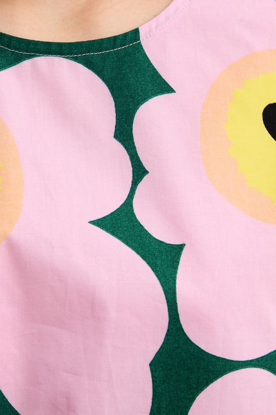 Marimekko T-shirt damski bawełniany 095626 różowy