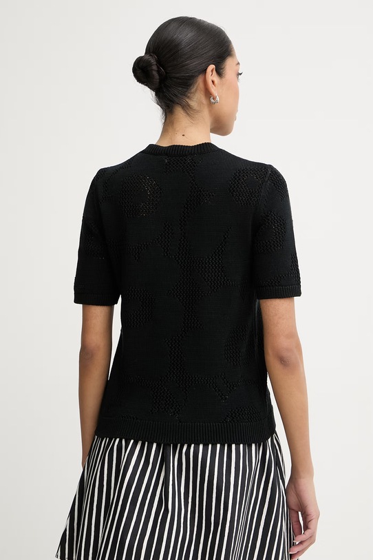 Odzież Marimekko T-shirt damski bawełniany 095497 czarny