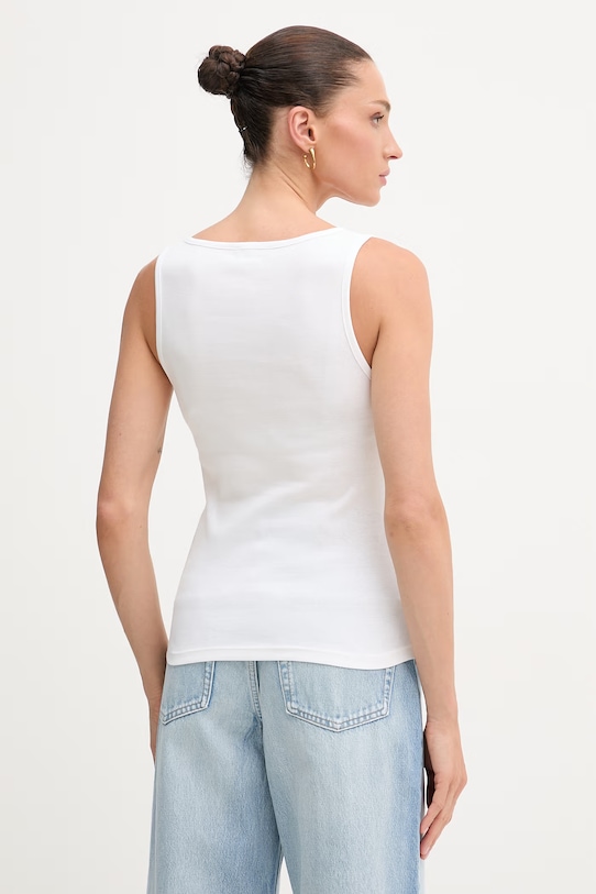 Odzież United Colors of Benetton top damski bawełniany 3GA8DH018 biały