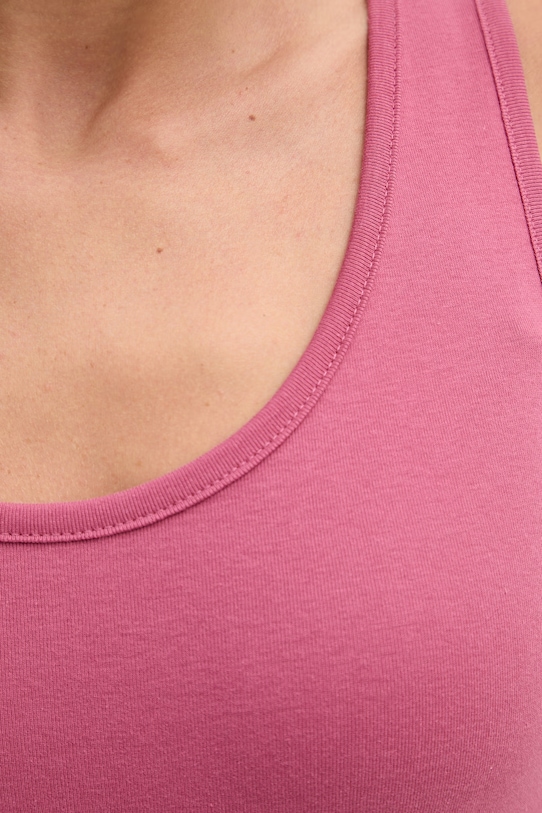 United Colors of Benetton top damski bawełniany różowy 3GA8DH018