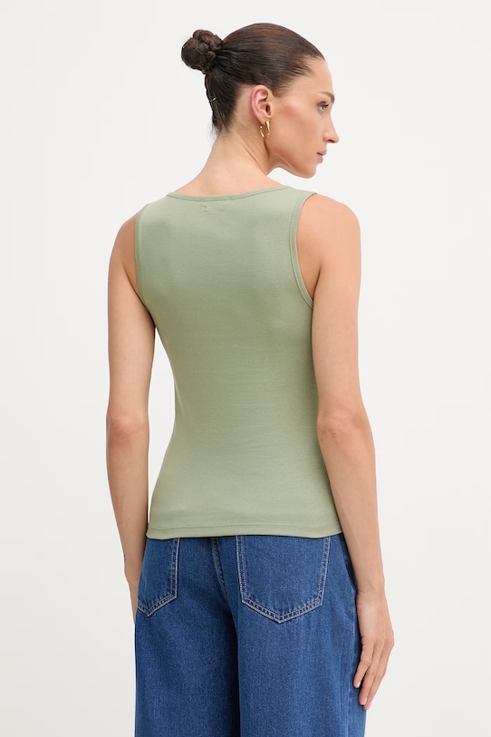 Oblečení United Colors of Benetton top dámský bavlněný 3GA8DH018 zelená