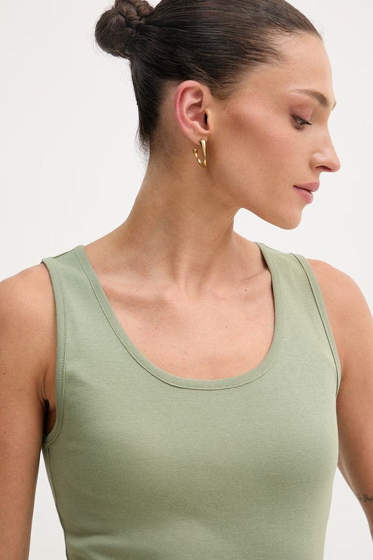 United Colors of Benetton top dámský bavlněný zelená 3GA8DH018