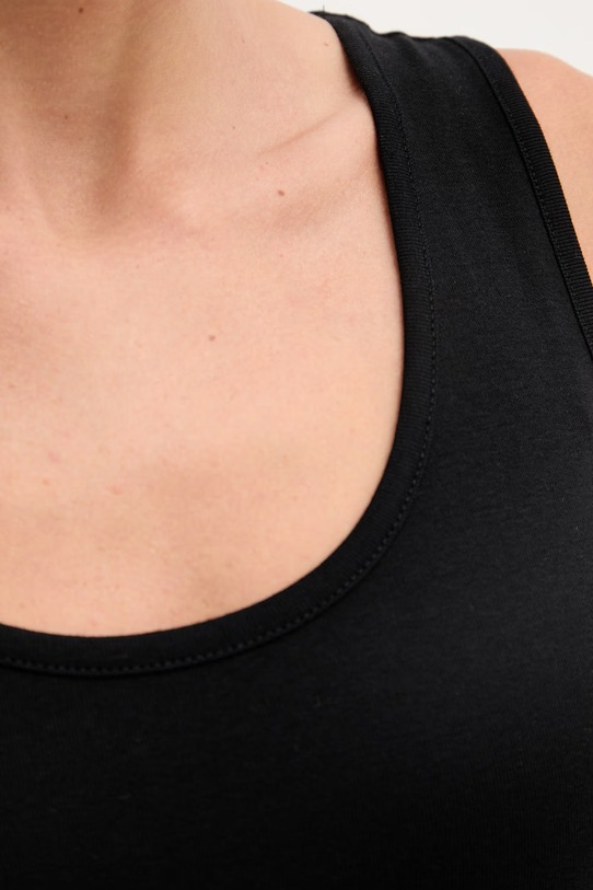 United Colors of Benetton top damski bawełniany 3GA8DH018 czarny