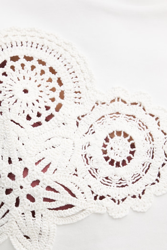 Sisley T-shirt damski bawełniany z elastanem 3FOLL108Z beżowy