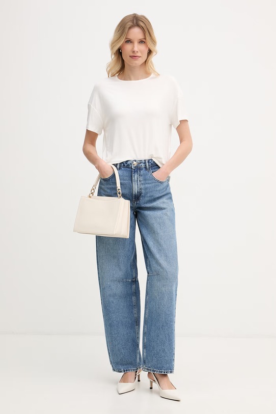 United Colors of Benetton футболка жіноча з віскозою 3Z12D10C0 бежевий SS26