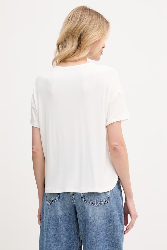 Одяг United Colors of Benetton футболка жіноча з віскозою 3Z12D10C0 бежевий