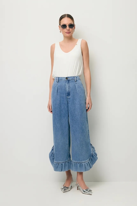 Odzież BIZUU top damski z modalem LULY LULY.KREMOWY biały