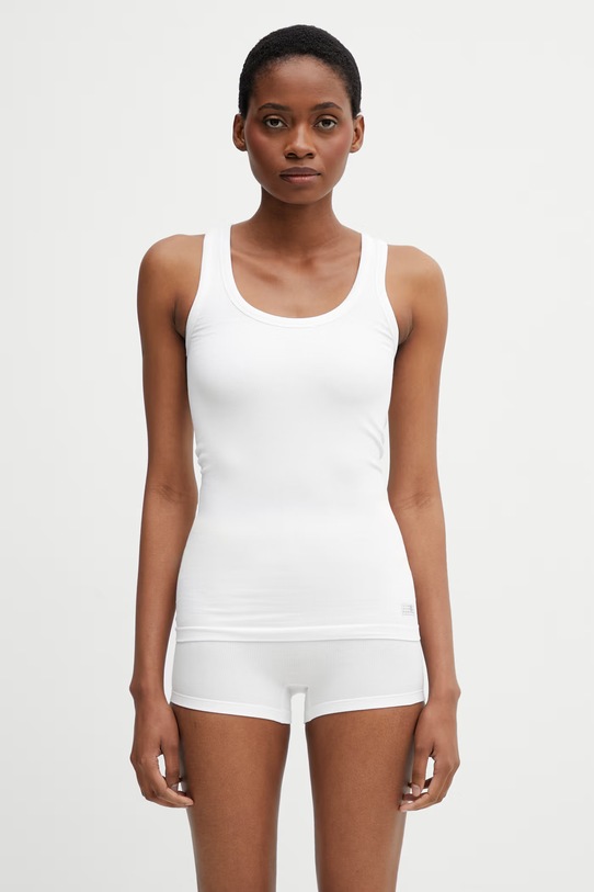 MM6 Maison Margiela top bieliźniany damski z bawełny biały MKD520010