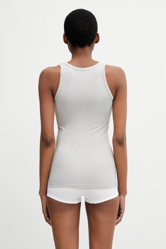 Odzież MM6 Maison Margiela top bieliźniany damski z bawełny MKD520010 szary