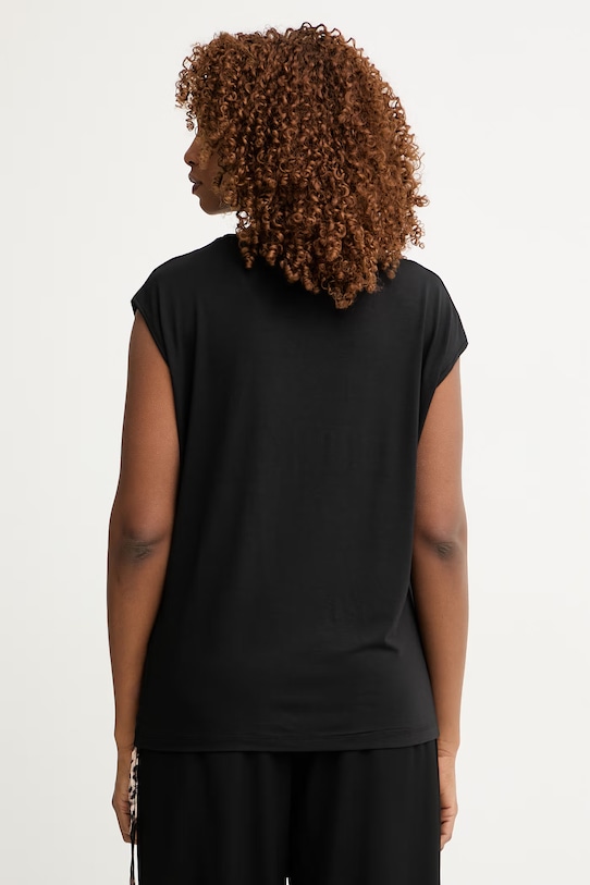 Одяг Liu Jo топ жіночий віскозний VA6047.JS360 чорний