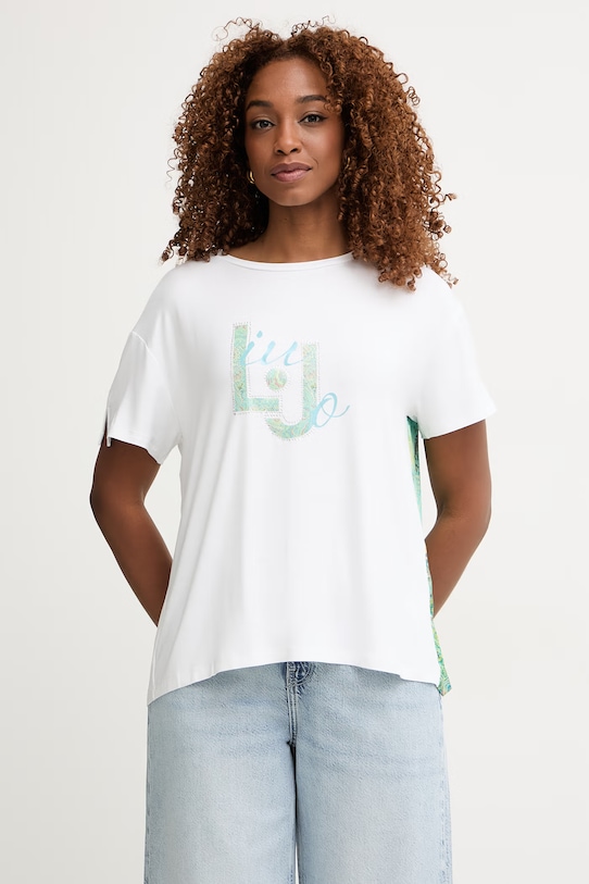 Liu Jo T-shirt damski biały VA6164.JS360