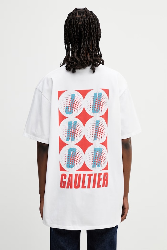 Jean Paul GAULTIER Junior Gaultier t-shirt γυναικείο βαμβακερό λευκό 26.02.U.TO497.J074.0130