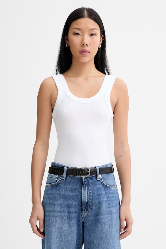 rag & bone top damski biały RE6B26ST3EW