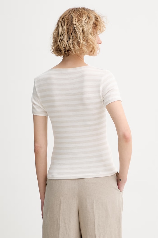 Odzież rag & bone T-shirt damski RE8826ST3KW beżowy