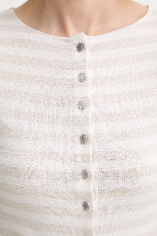 rag & bone T-shirt damski RE8826ST3KW beżowy