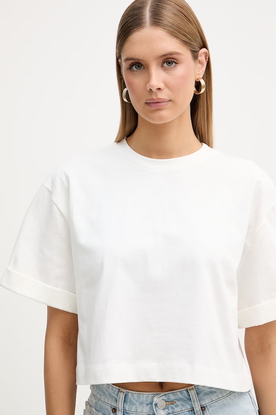 ViCOLO tricou pentru femei, din bumbac alb UAB0016