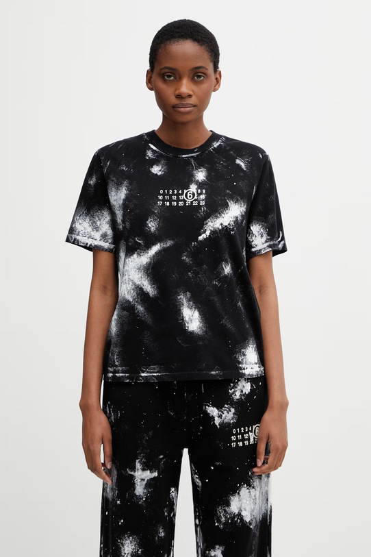 MM6 Maison Margiela tričko dámské bavlněné černá S62GD0217.M20048