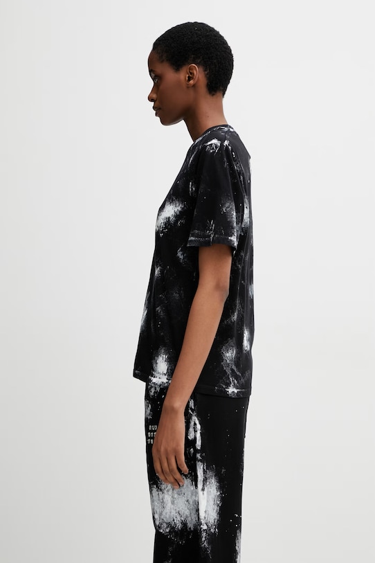 MM6 Maison Margiela tricou pentru femei, din bumbac S62GD0217.M20048 negru SS26