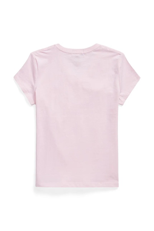 Otroška bombažna kratka majica Polo Ralph Lauren 313A10636001 roza SS26