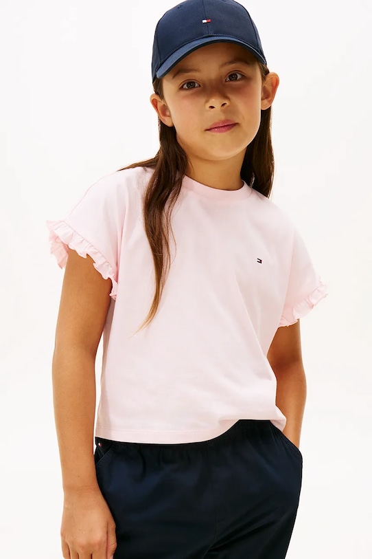 Tommy Hilfiger t-shirt dziecięcy pozostałe różowy KG0KG08970.116.122.PPY2