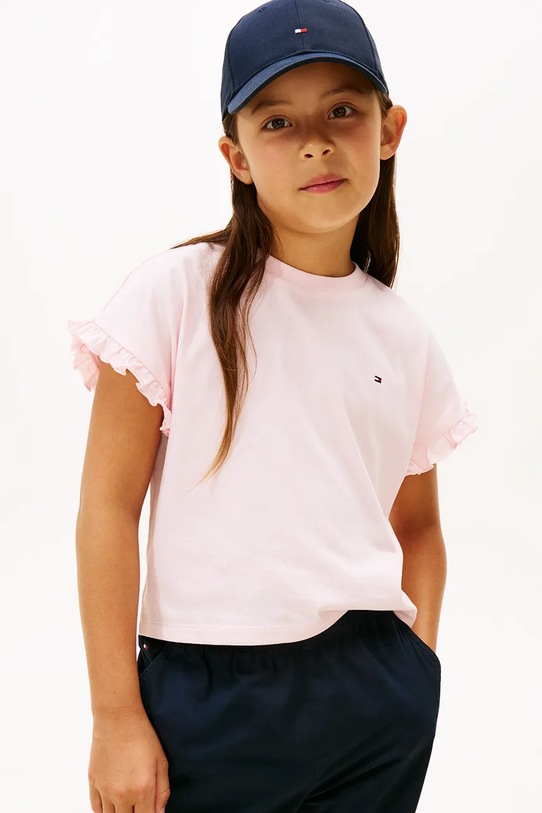 Tommy Hilfiger t-shirt dziecięcy pozostałe różowy KG0KG08970.128.176.PPY2