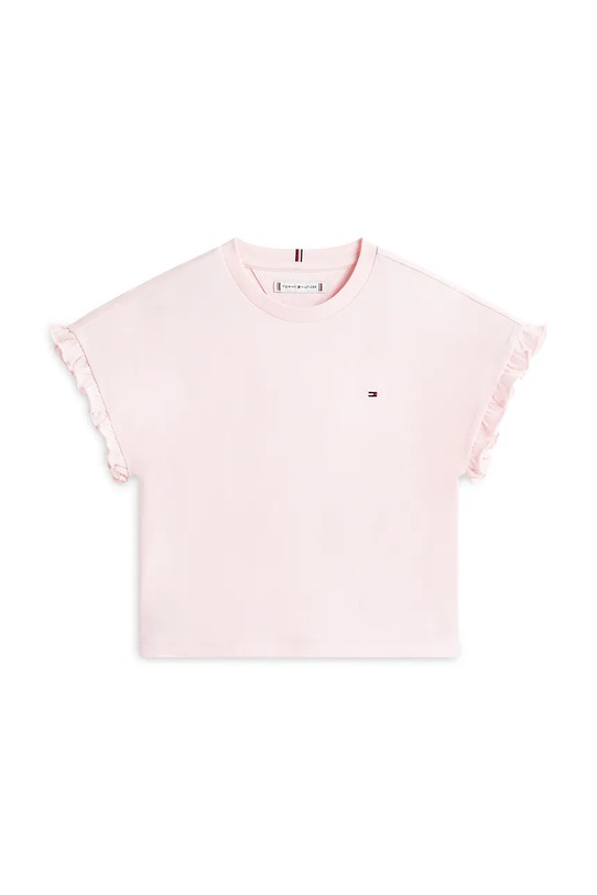 Tommy Hilfiger t-shirt dziecięcy KG0KG08970.128.176.PPY2 różowy SS26