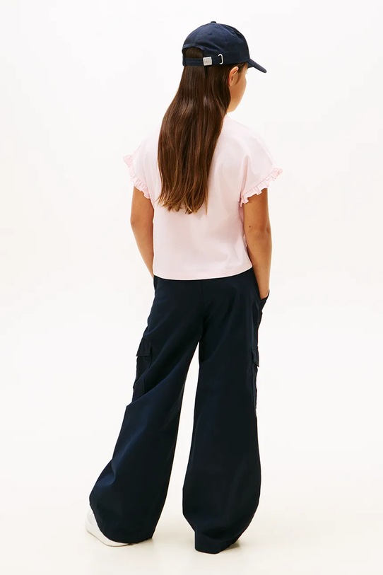 Tommy Hilfiger t-shirt dziecięcy różowy KG0KG08970.128.176.PPY2