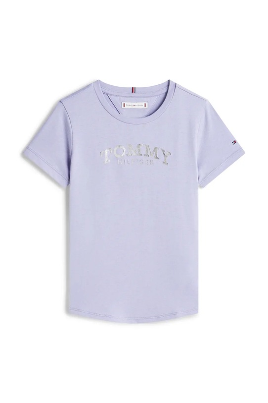 Tommy Hilfiger t-shirt dziecięcy KG0KG08974.128.176.PPY2 fioletowy SS26
