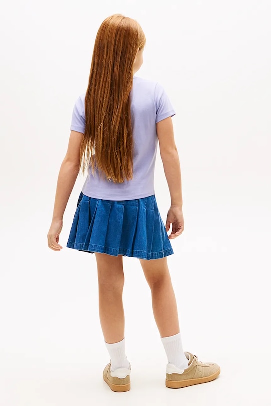 Tommy Hilfiger t-shirt dziecięcy fioletowy KG0KG08974.128.176.PPY2