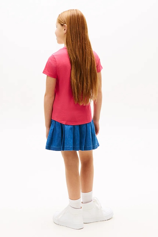 Tommy Hilfiger t-shirt dziecięcy różowy KG0KG08974.128.176.PPY2