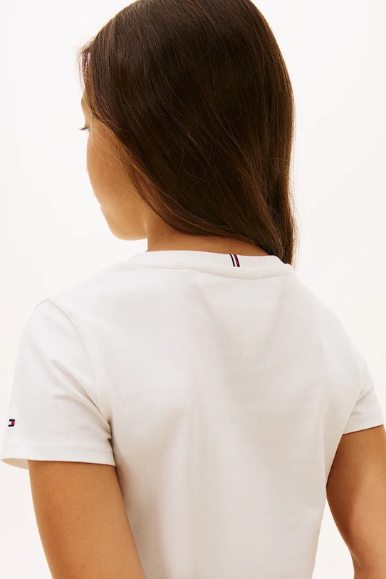 Tommy Hilfiger t-shirt bawełniany dziecięcy KG0KG09257.116.122.PPY2 biały