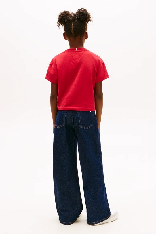 Tommy Hilfiger t-shirt dziecięcy czerwony KG0KG09289.128.176.PPY2