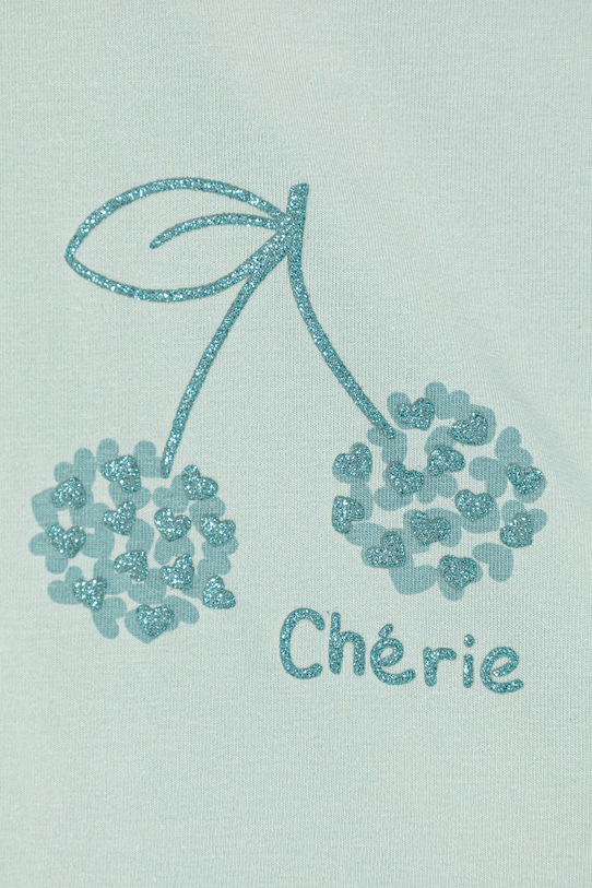 Dziewczynka Mayoral t-shirt dziecięcy 105.4G.Baby.PPY2 turkusowy