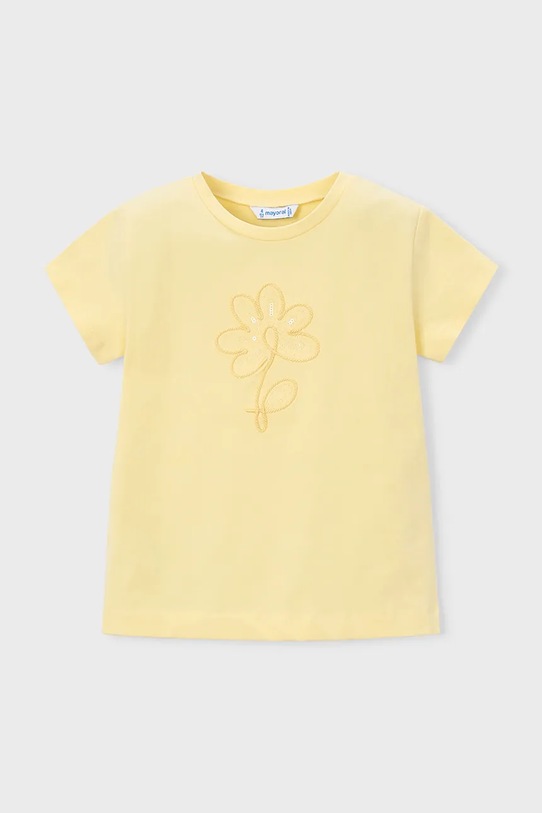 Mayoral t-shirt dziecięcy aplikacja żółty 174.6C.Mini.PPY2