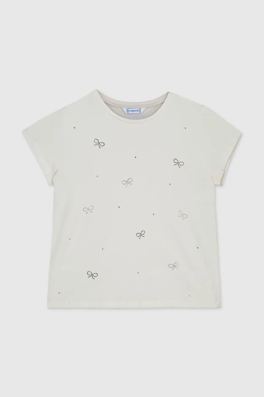 Mayoral t-shirt dziecięcy 854.8D.Junior.PPY2 beżowy SS26