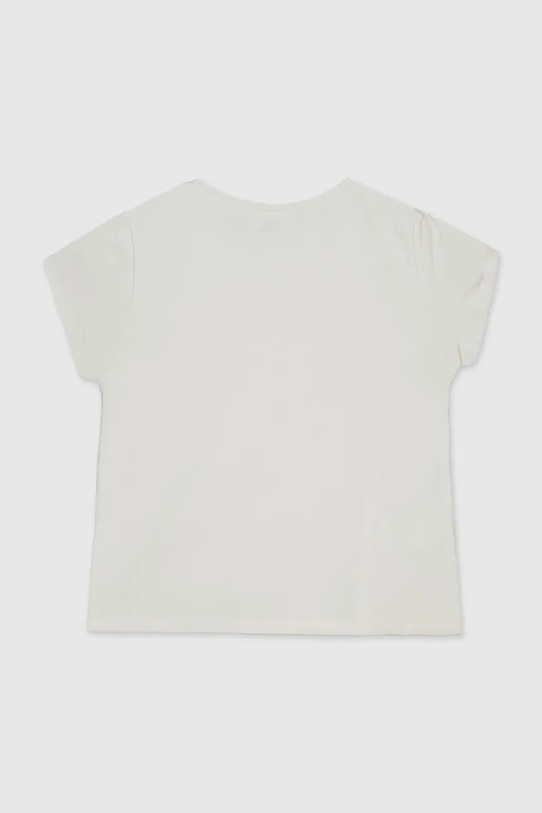 Dziewczynka Mayoral t-shirt dziecięcy 854.8D.Junior.PPY2 beżowy