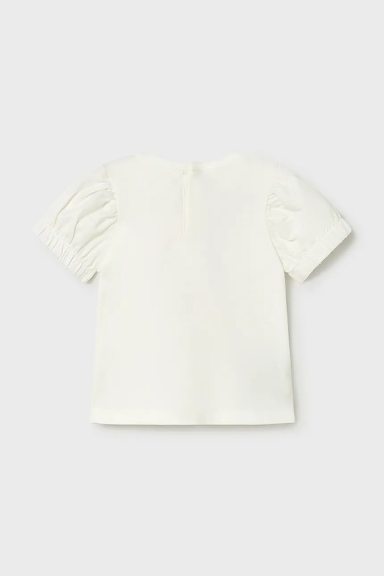 Dziewczynka Mayoral t-shirt dziecięcy 1078.4B.Baby.PPY2 biały