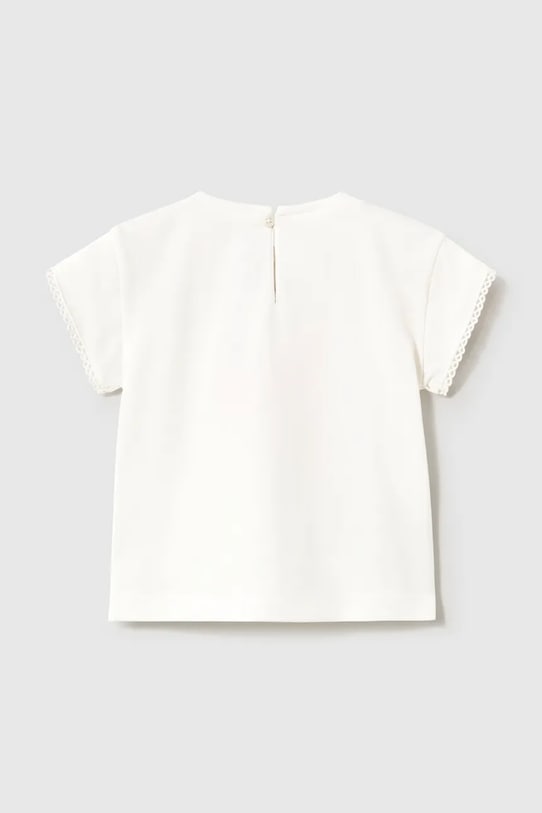 Mayoral t-shirt dziecięcy 1079.4D.Baby.PPY2 biały SS26