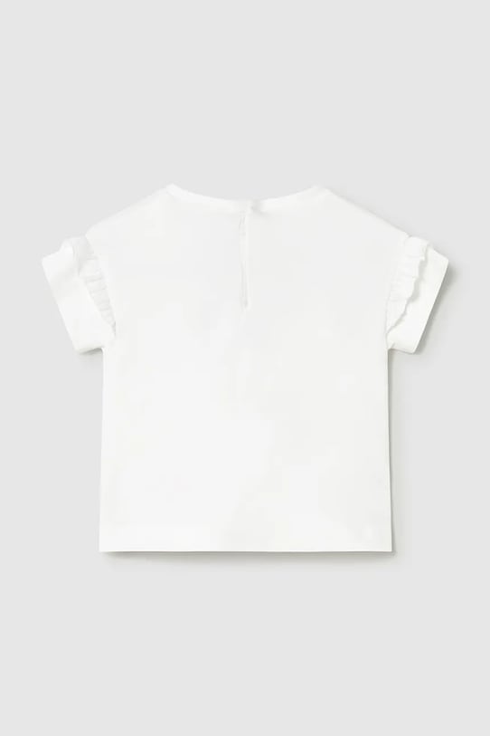 Παιδικό μπλουζάκι Mayoral 1080.4E.Baby.PPY2 λευκό SS26