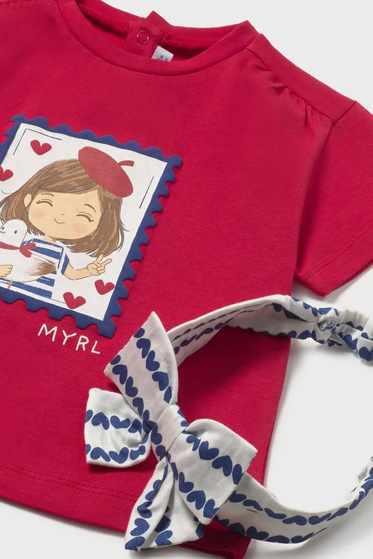Παιδικό μπλουζάκι Mayoral κόκκινο 1081.4F.Baby.PPY2