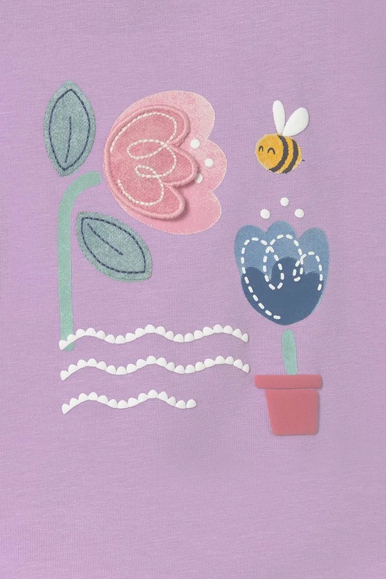 Dievča Detské tričko Mayoral 1087.4L.Baby.PPY2 fialová