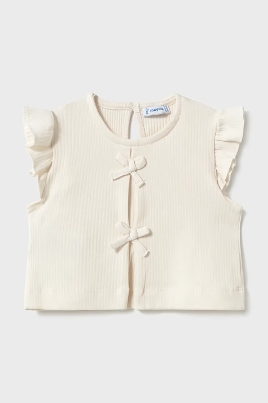 Mayoral top dziecięcy z elastanem biały 1089.4G.Baby.PPY2